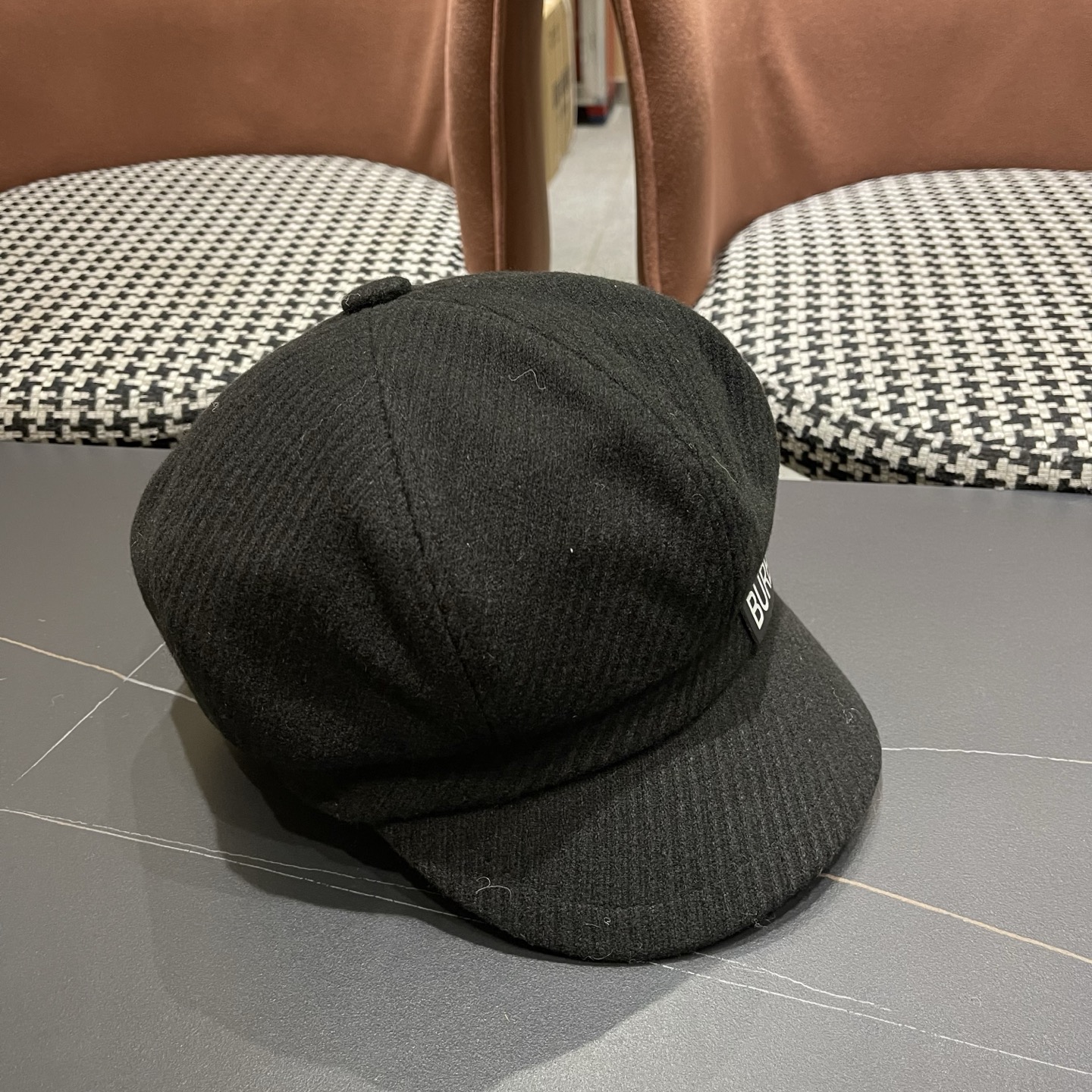  巴宝莉Burberry秋冬贝雷帽兔毛八角帽，时尚配饰，保暖百搭潮牌