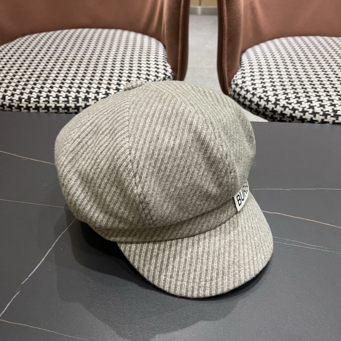  巴宝莉Burberry秋冬贝雷帽兔毛八角帽，时尚配饰，保暖百搭潮牌