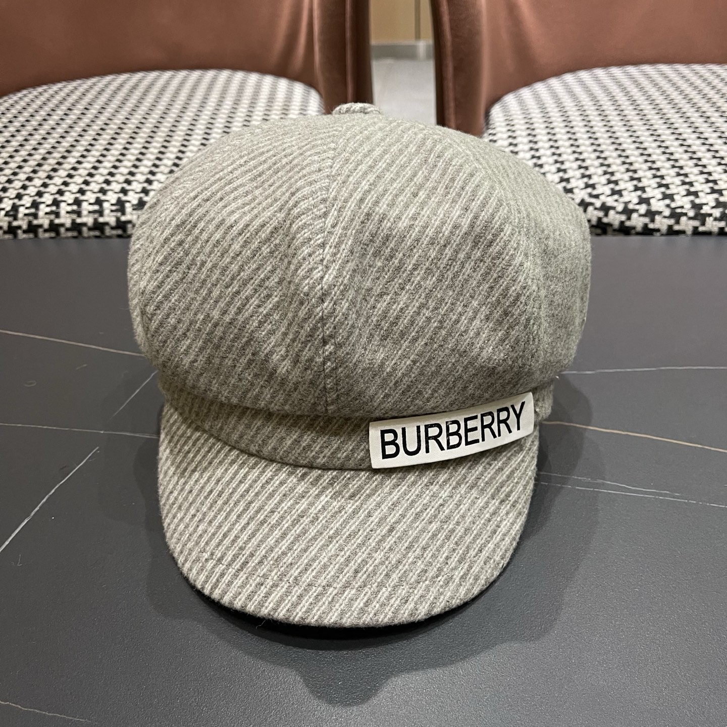  巴宝莉Burberry秋冬贝雷帽兔毛八角帽，时尚配饰，保暖百搭潮牌