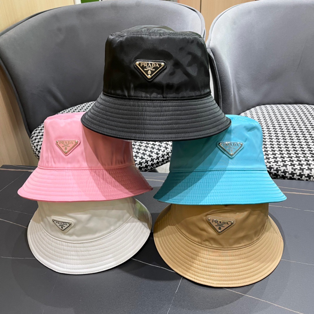 【PRADA普拉达】最新原版简约款渔夫帽，日常款超好搭配，出街单品