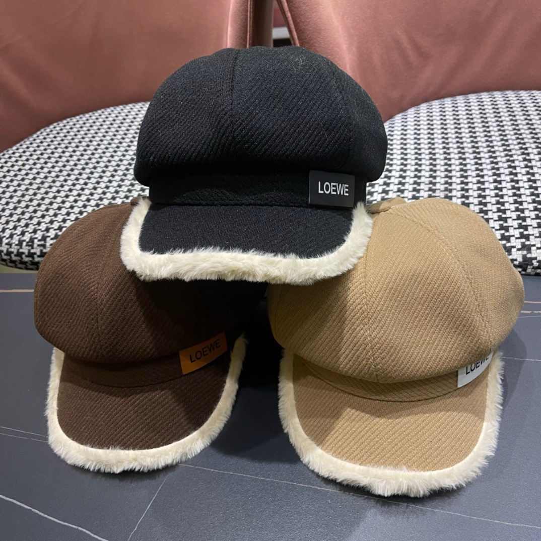  罗意威 loewe贝雷帽女新款秋冬韩系报童帽显脸小