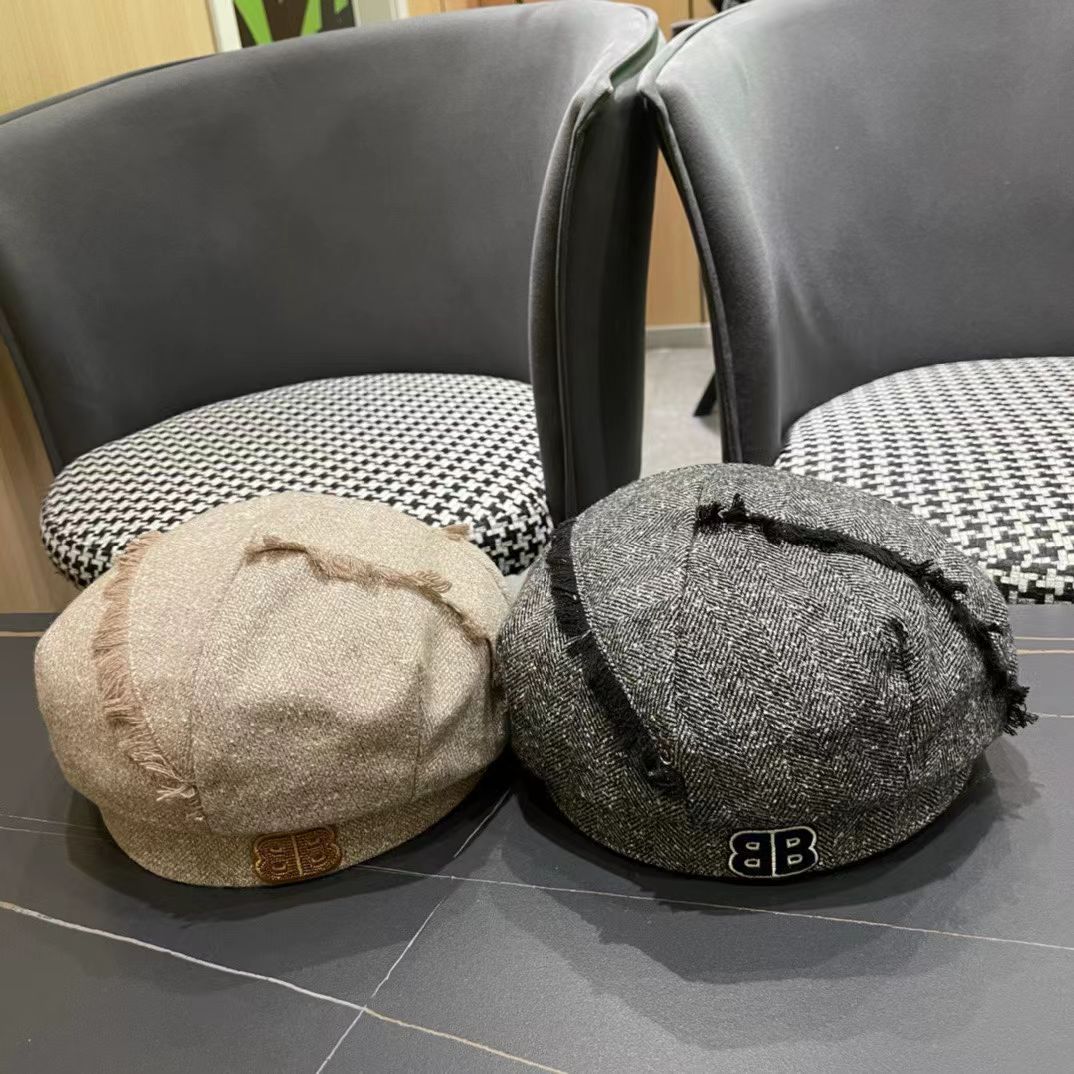  巴黎世家早秋新款贝雷帽，南瓜帽，秋冬新款画家贝雷帽，头围57cm