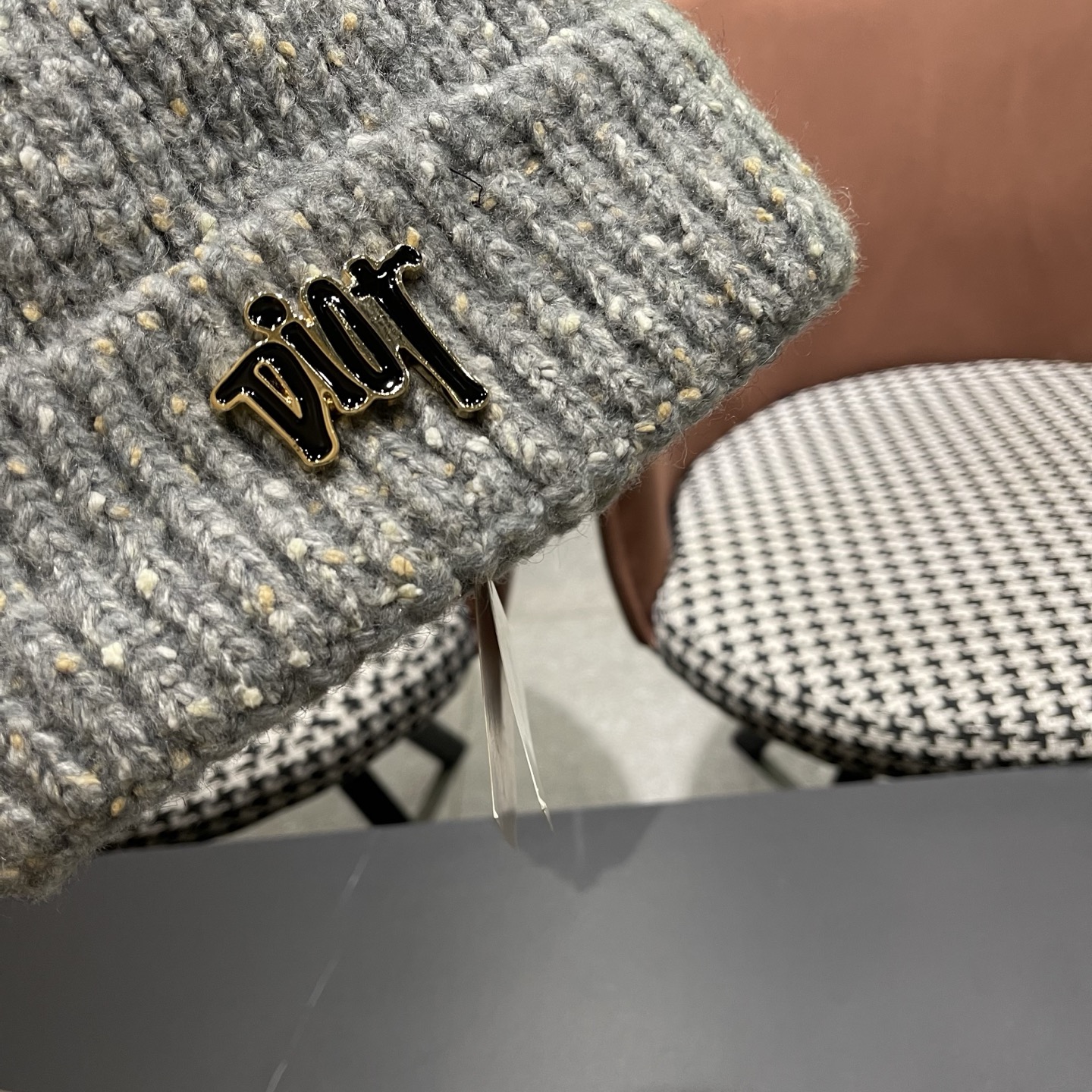  DIOR迪奥针织帽子女冬季复古百搭显脸小毛线帽大头围保暖冷帽