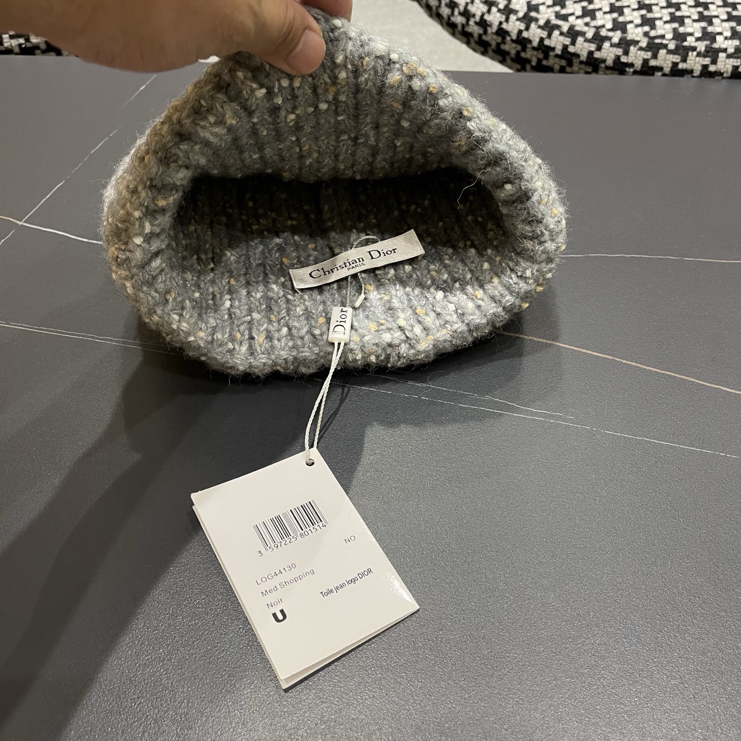  DIOR迪奥针织帽子女冬季复古百搭显脸小毛线帽大头围保暖冷帽