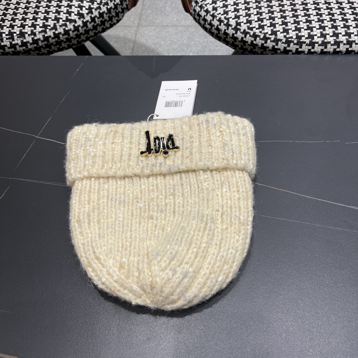  DIOR迪奥针织帽子女冬季复古百搭显脸小毛线帽大头围保暖冷帽