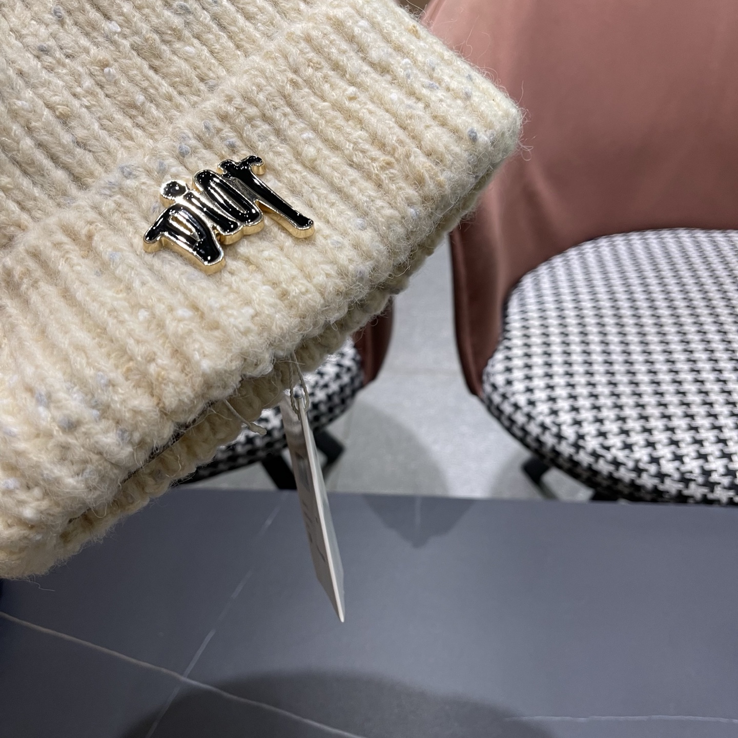  DIOR迪奥针织帽子女冬季复古百搭显脸小毛线帽大头围保暖冷帽