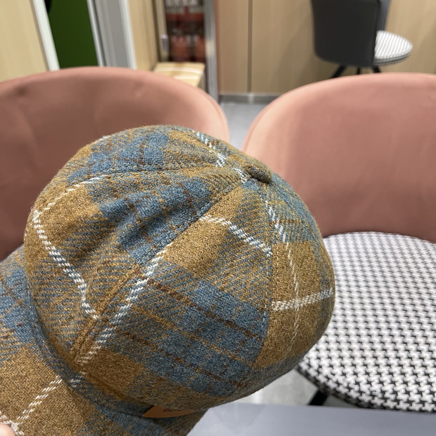  巴宝莉BURBERRY 秋冬季格子八角帽女英伦显脸小复古鸭舌贝雷帽学生画家报童帽百搭