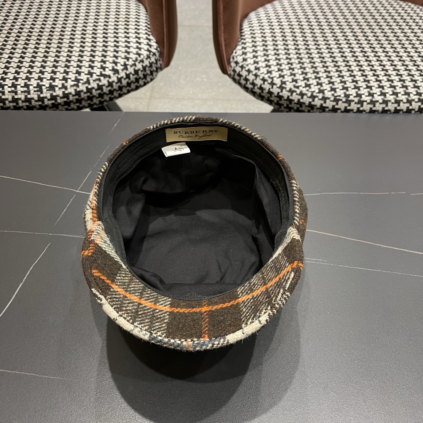  巴宝莉BURBERRY 秋冬季格子八角帽女英伦显脸小复古鸭舌贝雷帽学生画家报童帽百搭