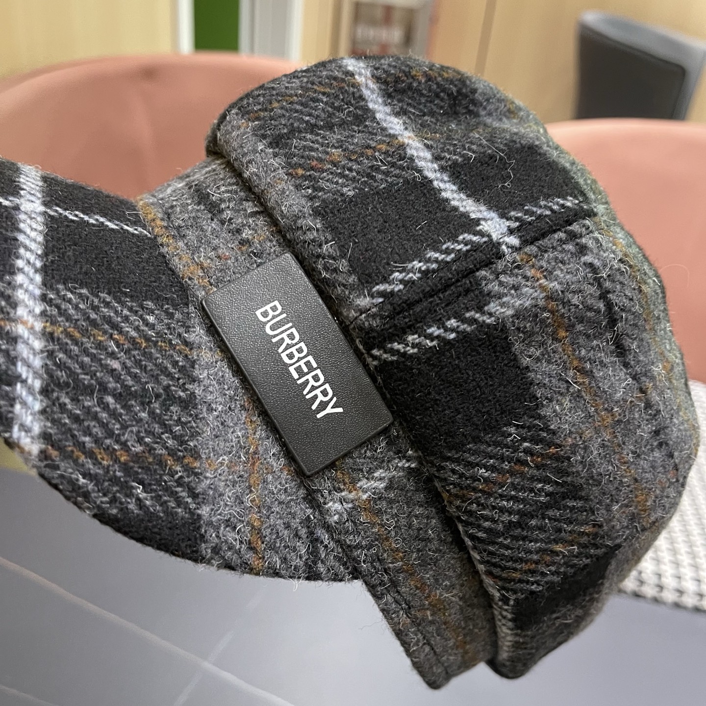  巴宝莉BURBERRY 秋冬季格子八角帽女英伦显脸小复古鸭舌贝雷帽学生画家报童帽百搭