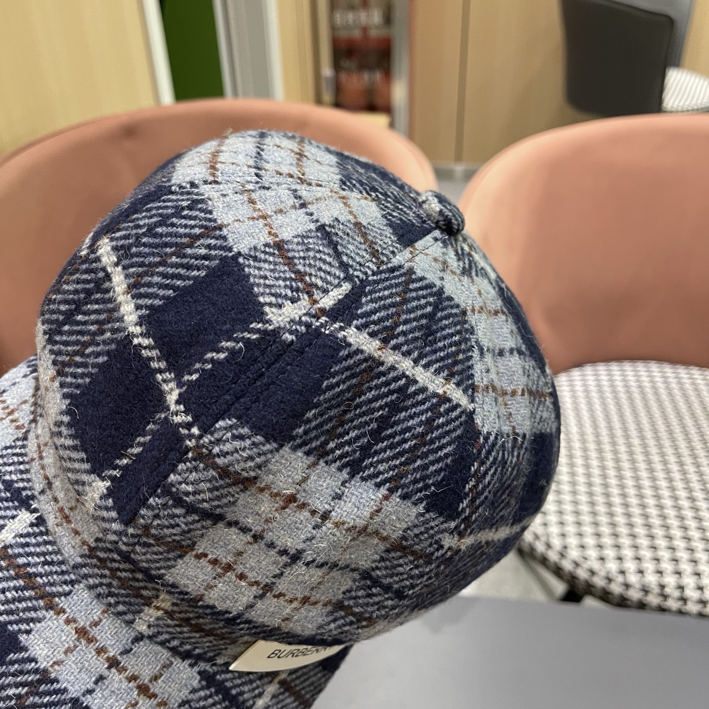  巴宝莉BURBERRY 秋冬季格子八角帽女英伦显脸小复古鸭舌贝雷帽学生画家报童帽百搭