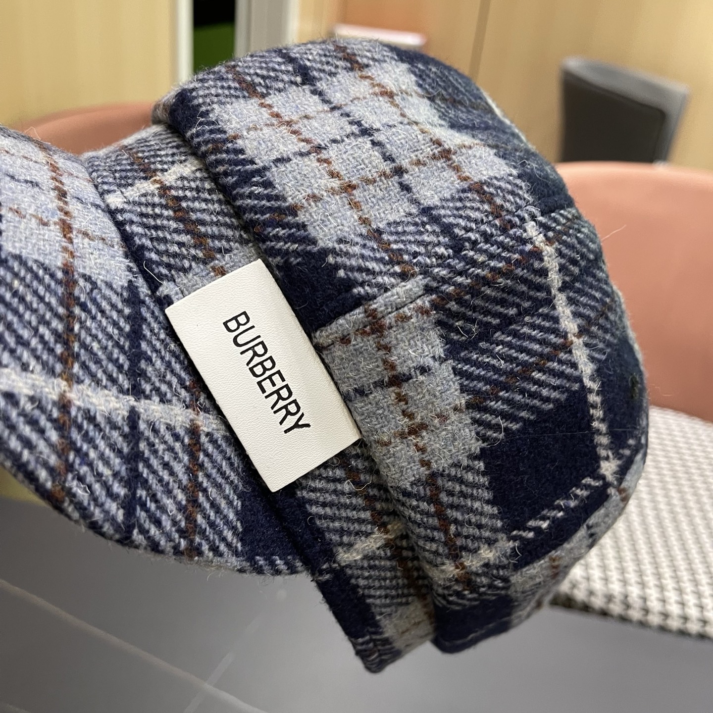  巴宝莉BURBERRY 秋冬季格子八角帽女英伦显脸小复古鸭舌贝雷帽学生画家报童帽百搭