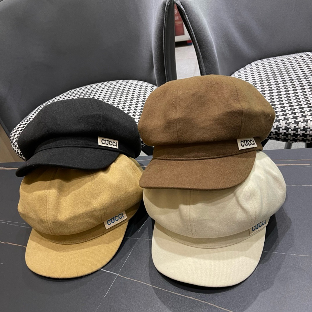  Gucci古奇秋冬新款牛仔贝雷帽鸭舌帽，帽型超级好看，出街旅游必备
