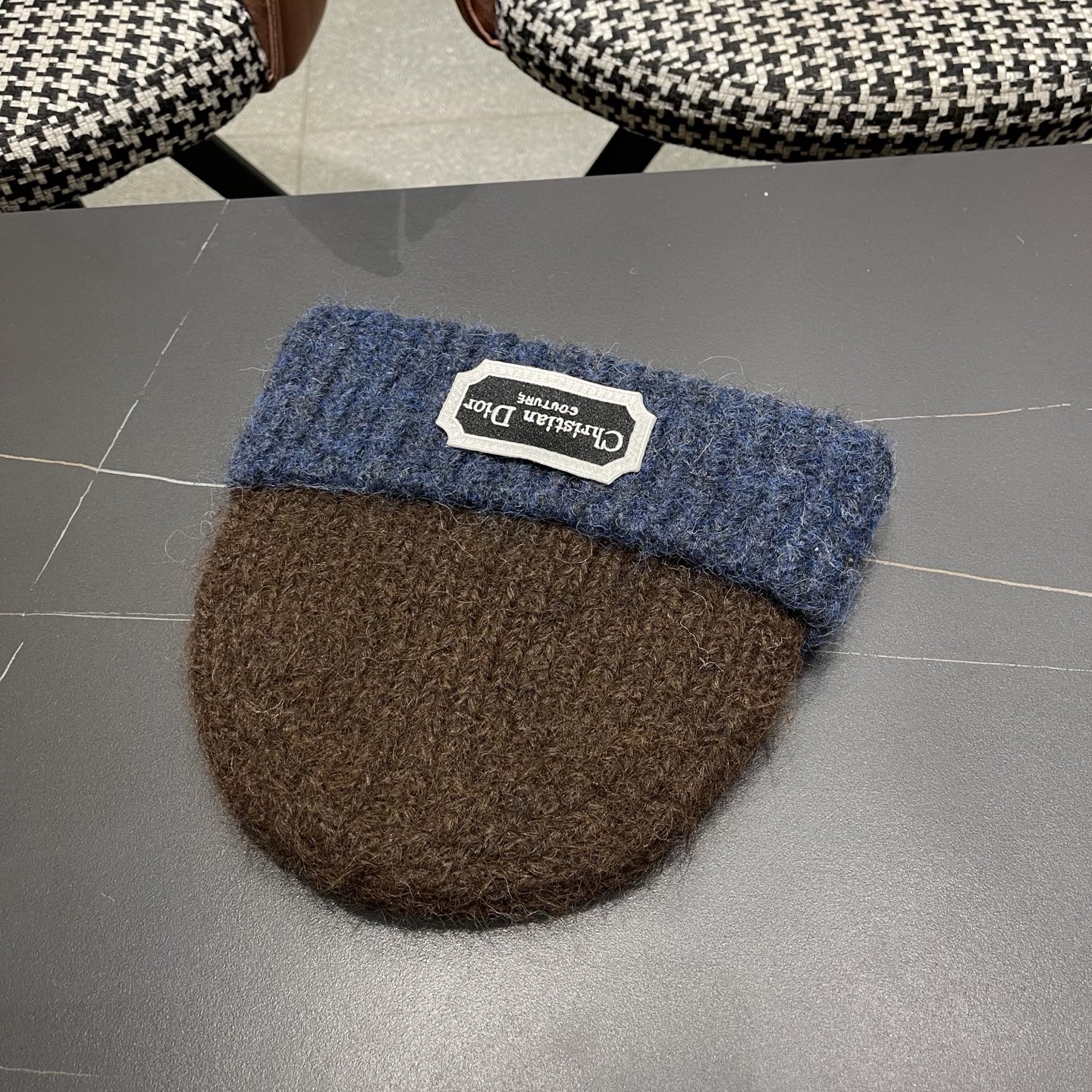  DIOR迪奥2025新款针织帽子女冬季复古百搭显脸小毛线帽大头围保暖冷帽