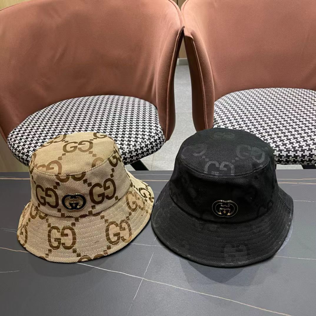 原单品质GUCCI古奇渔夫帽👒火爆来袭 工艺非常精美 高档大气上档次！方便携带！跑量！