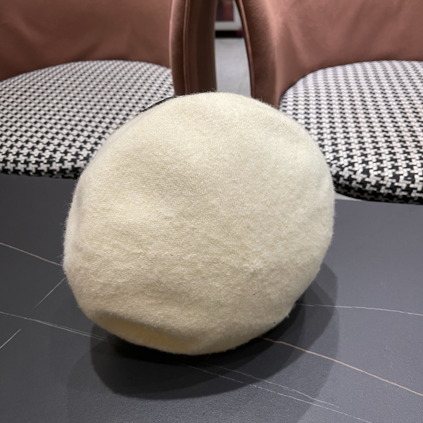 Chanel香奈儿新款贝雷帽，兔毛羊毛面料，小香风高级定制，女神必备，头围57cm