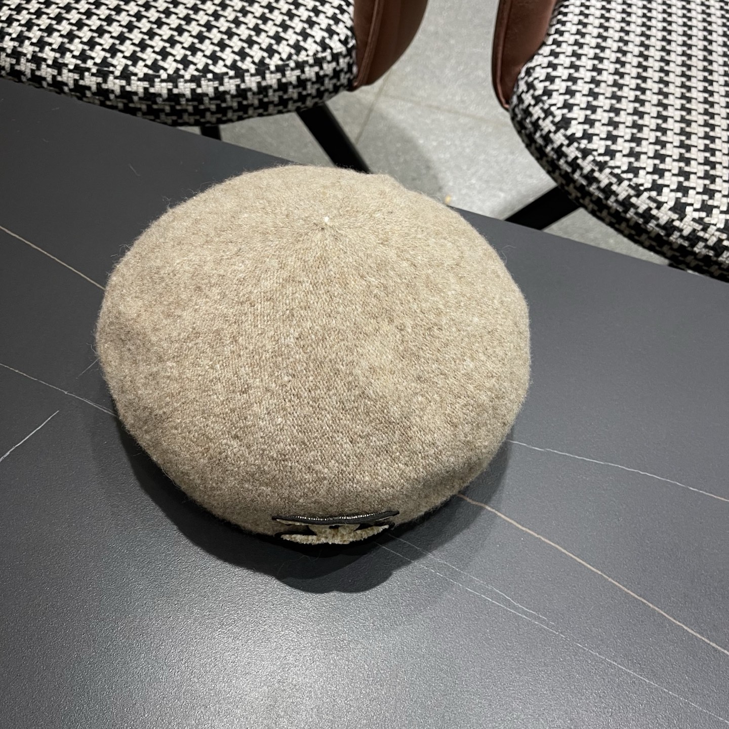 Chanel香奈儿新款贝雷帽，兔毛羊毛面料，小香风高级定制，女神必备，头围57cm