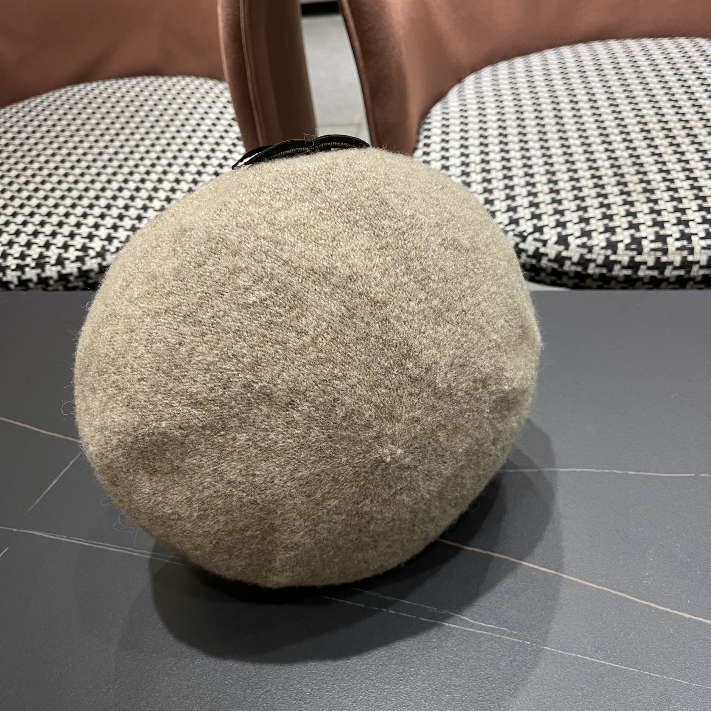 Chanel香奈儿新款贝雷帽，兔毛羊毛面料，小香风高级定制，女神必备，头围57cm