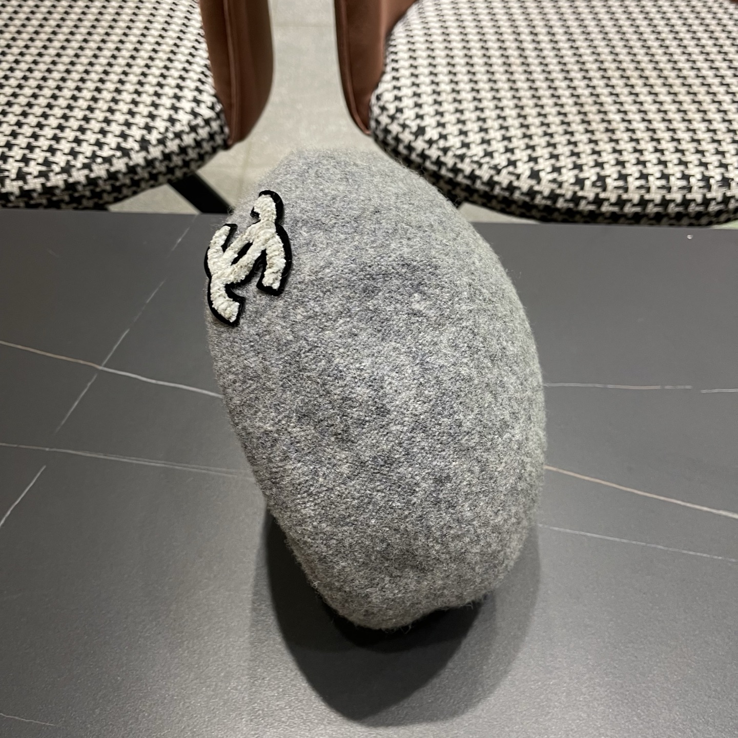 Chanel香奈儿新款贝雷帽，兔毛羊毛面料，小香风高级定制，女神必备，头围57cm