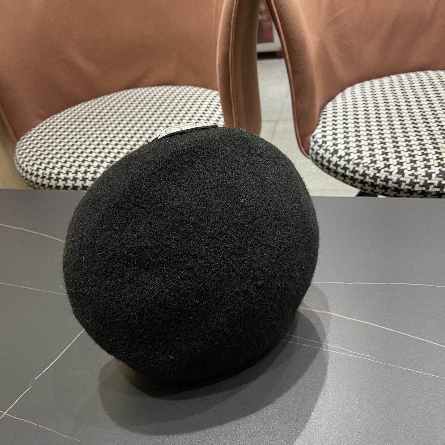 Chanel香奈儿新款贝雷帽，兔毛羊毛面料，小香风高级定制，女神必备，头围57cm