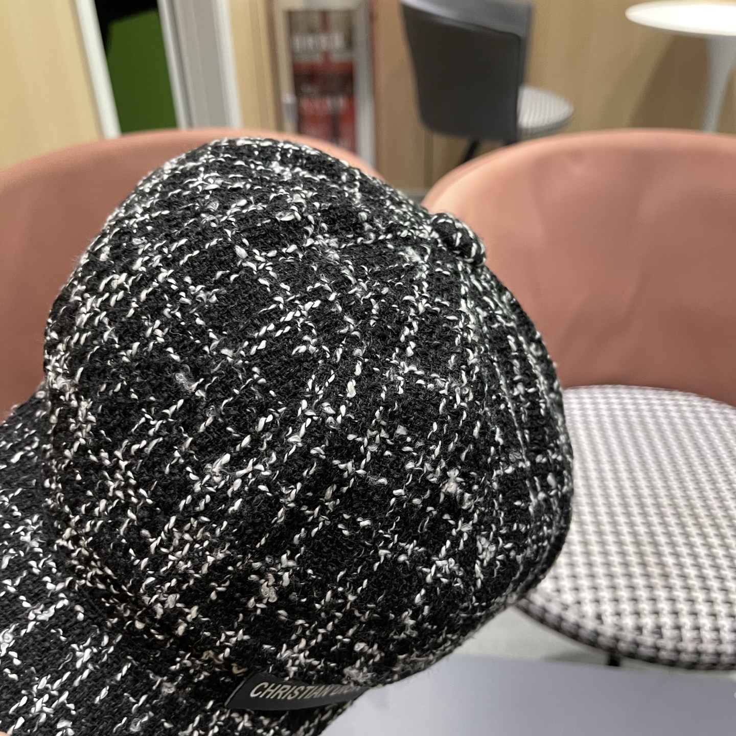 迪奥韩版八角帽子女士格子鸭舌帽秋天学生画家帽贝雷帽