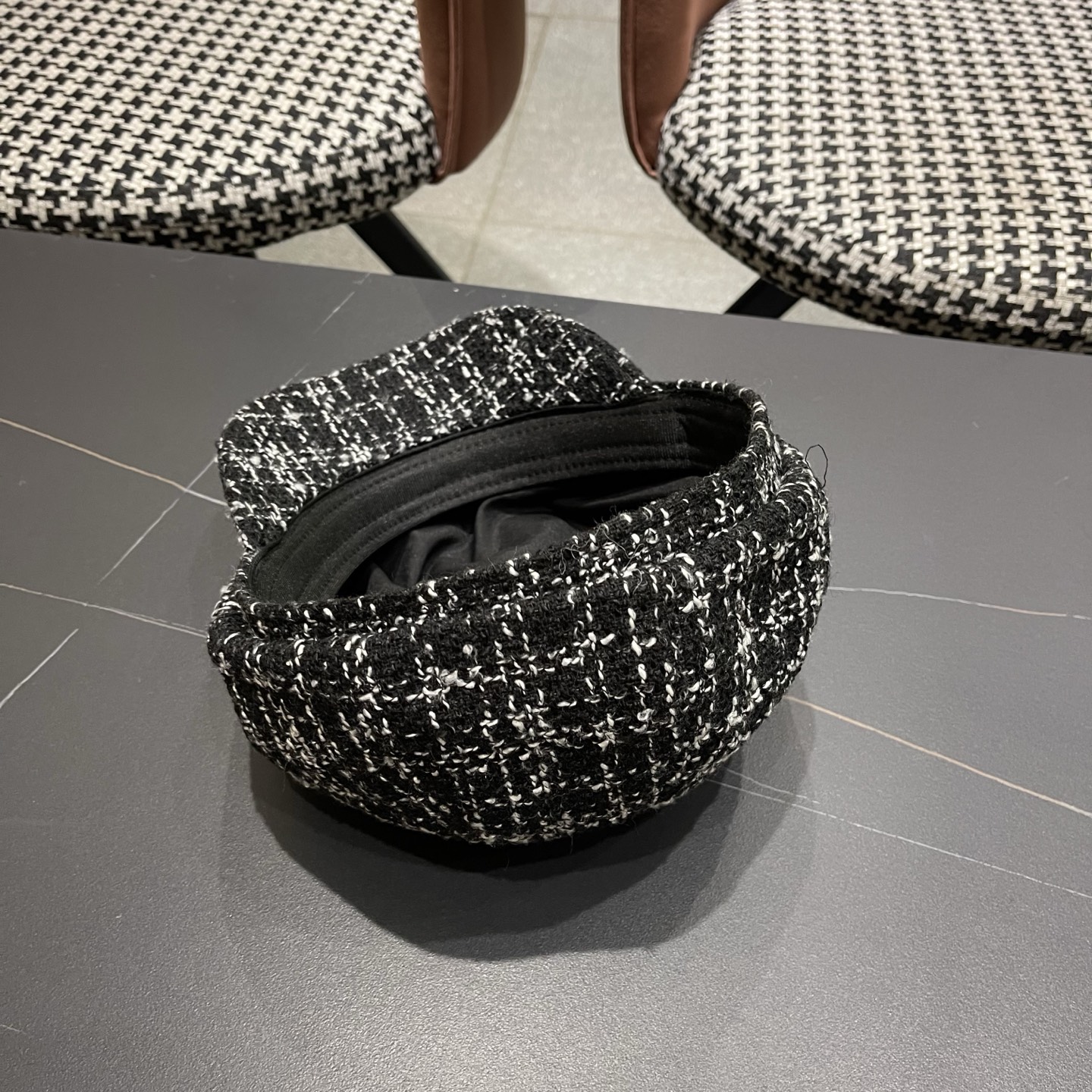 迪奥韩版八角帽子女士格子鸭舌帽秋天学生画家帽贝雷帽