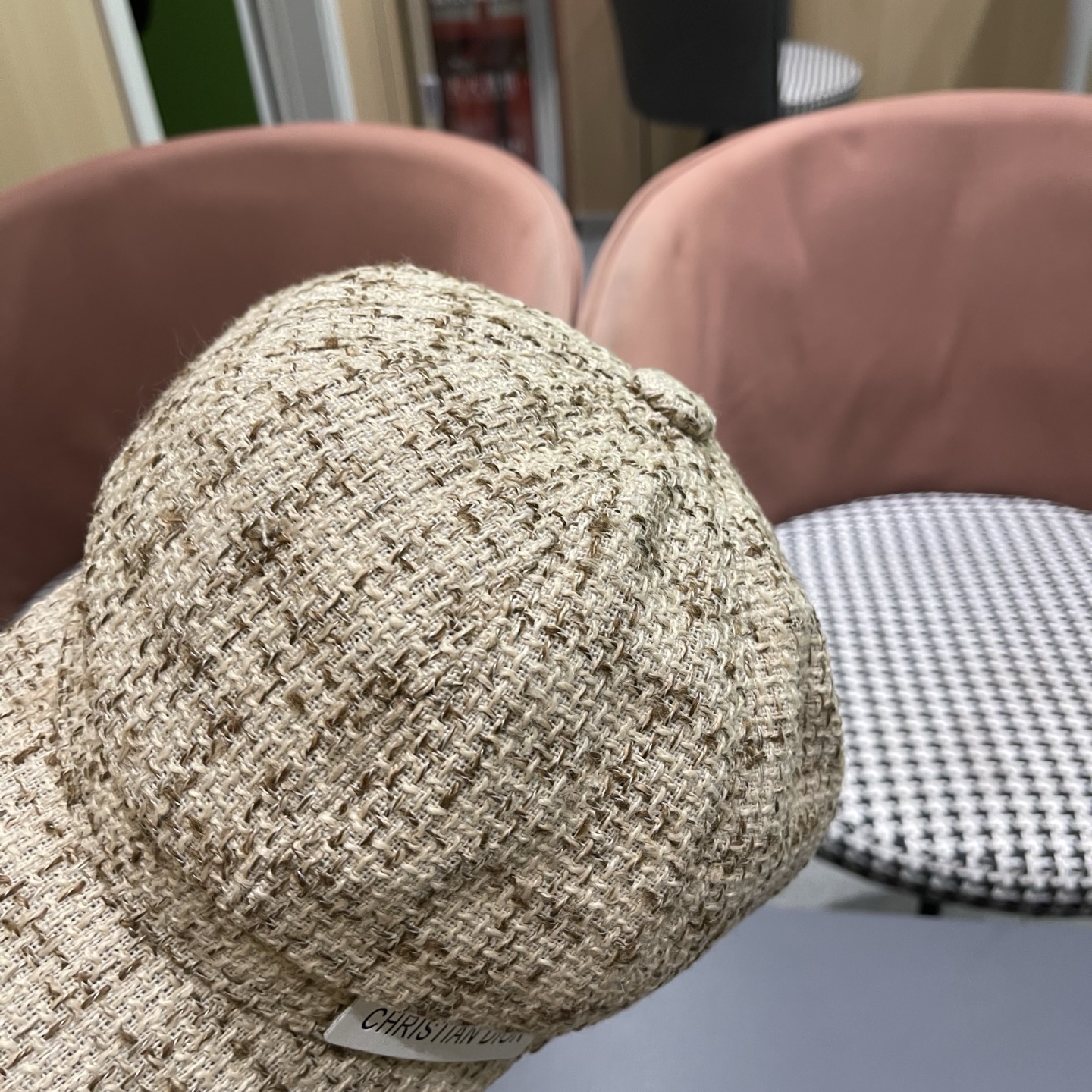 迪奥韩版八角帽子女士格子鸭舌帽秋天学生画家帽贝雷帽