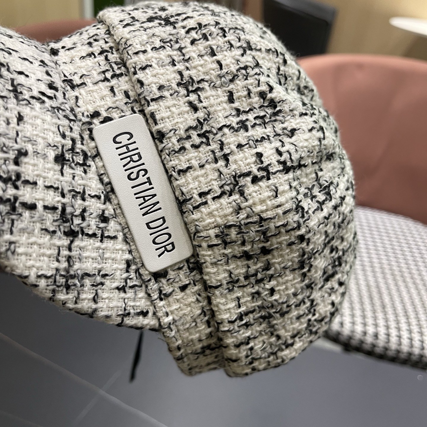 迪奥韩版八角帽子女士格子鸭舌帽秋天学生画家帽贝雷帽