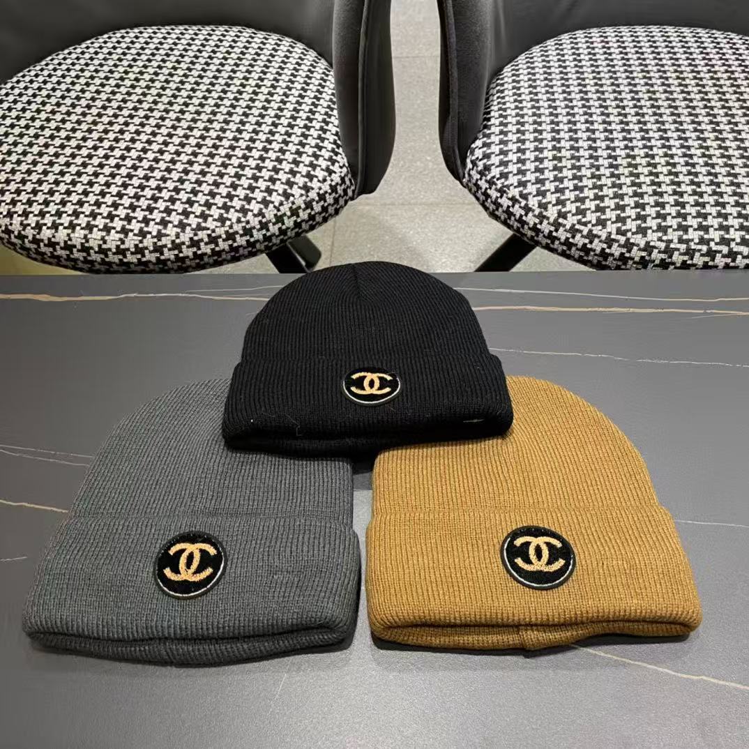 Chanel香奈儿秋冬网红时尚毛线帽，小红书爆款，手感超柔软舒适的针织线帽，