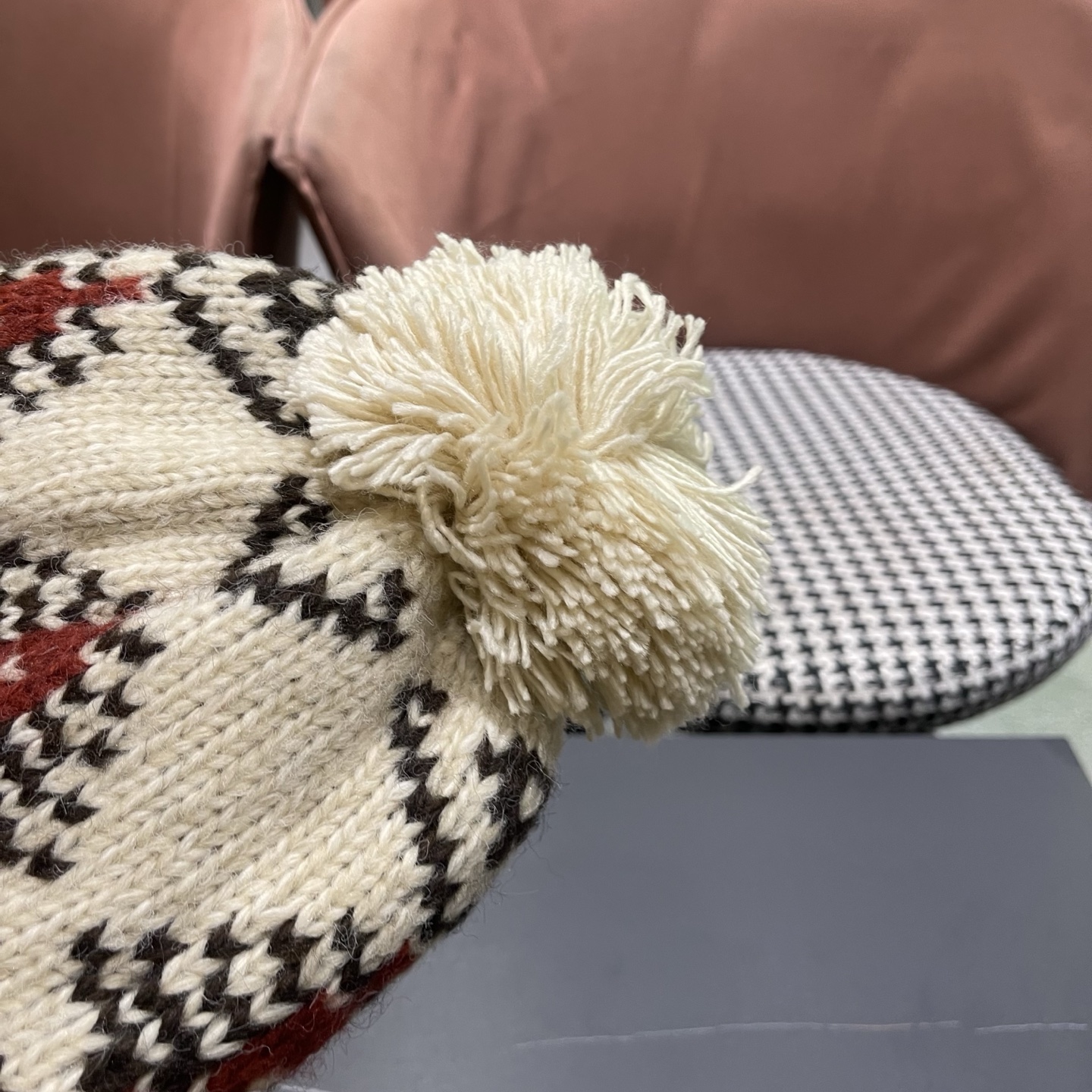 👒蒙‌口Moncler👒 针织帽毛线帽女新款秋冬季大头围显脸小月子冷帽保暖加厚护耳