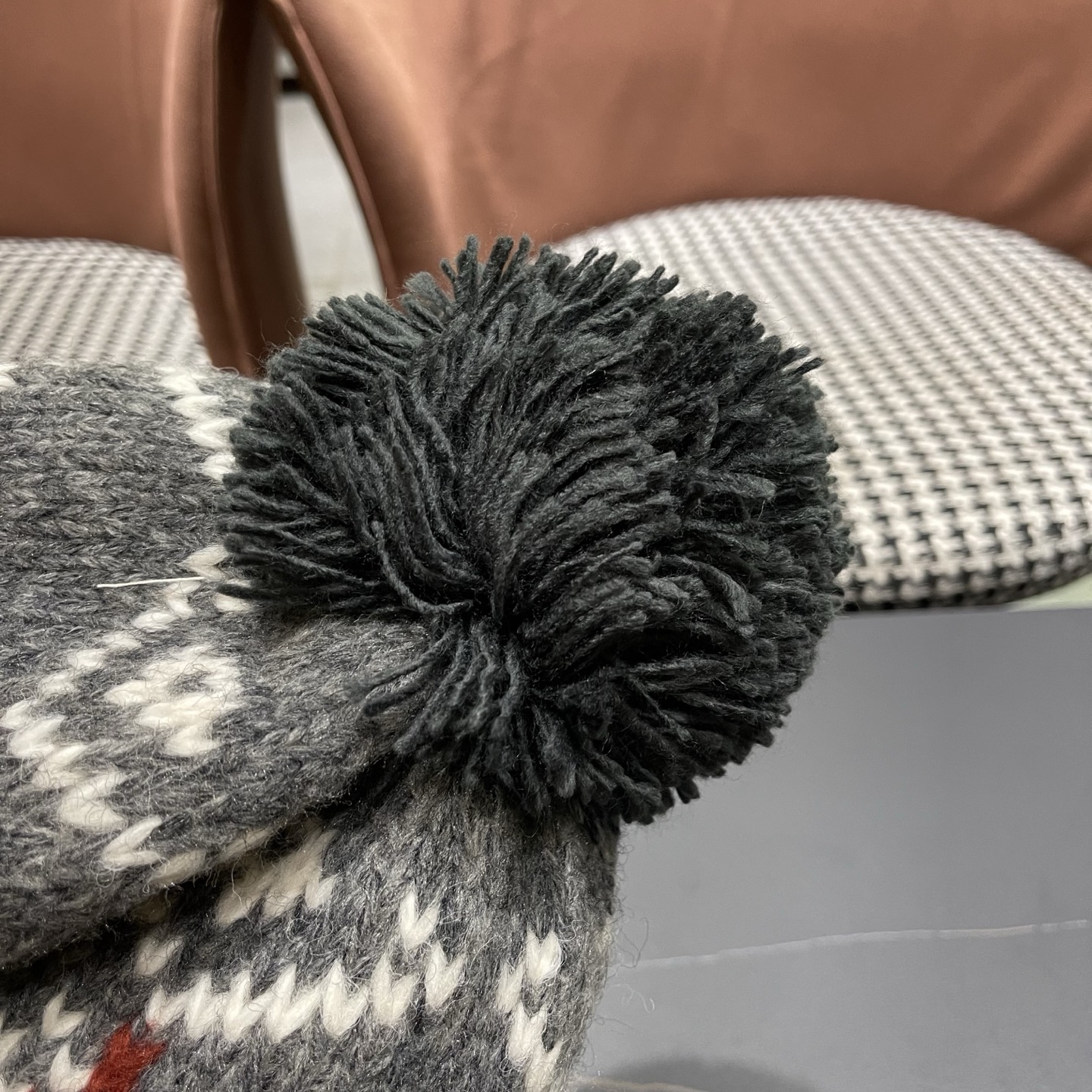 👒蒙‌口Moncler👒 针织帽毛线帽女新款秋冬季大头围显脸小月子冷帽保暖加厚护耳