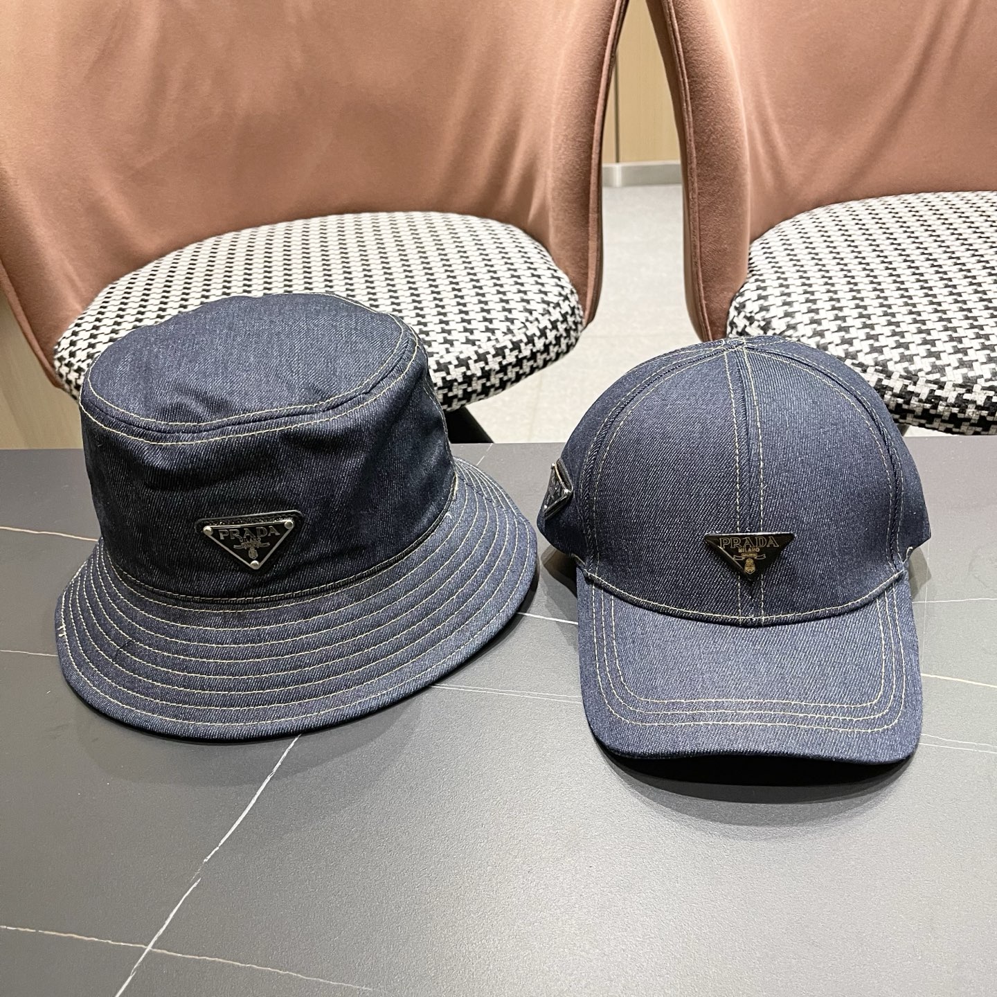 【普拉达】Prada 25春夏新款大牌棒球帽，渔夫帽，显脸小 大牌款超好搭配，赶紧入手！