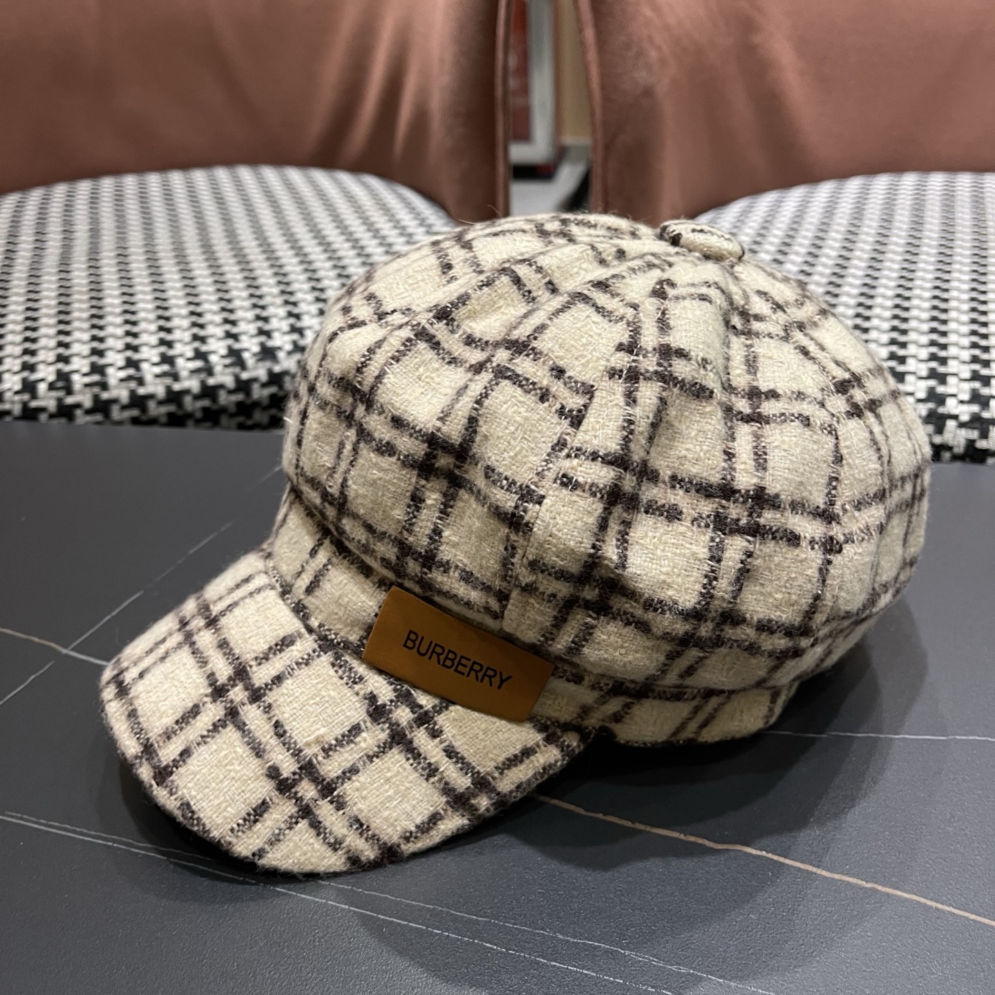 巴宝莉Burberry英伦风贝雷帽子女款2025新款时尚百搭画家帽日系显脸小鸭舌八角帽