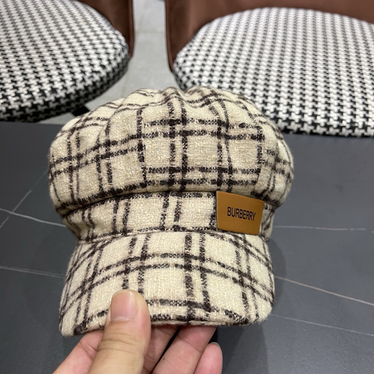 巴宝莉Burberry英伦风贝雷帽子女款2025新款时尚百搭画家帽日系显脸小鸭舌八角帽