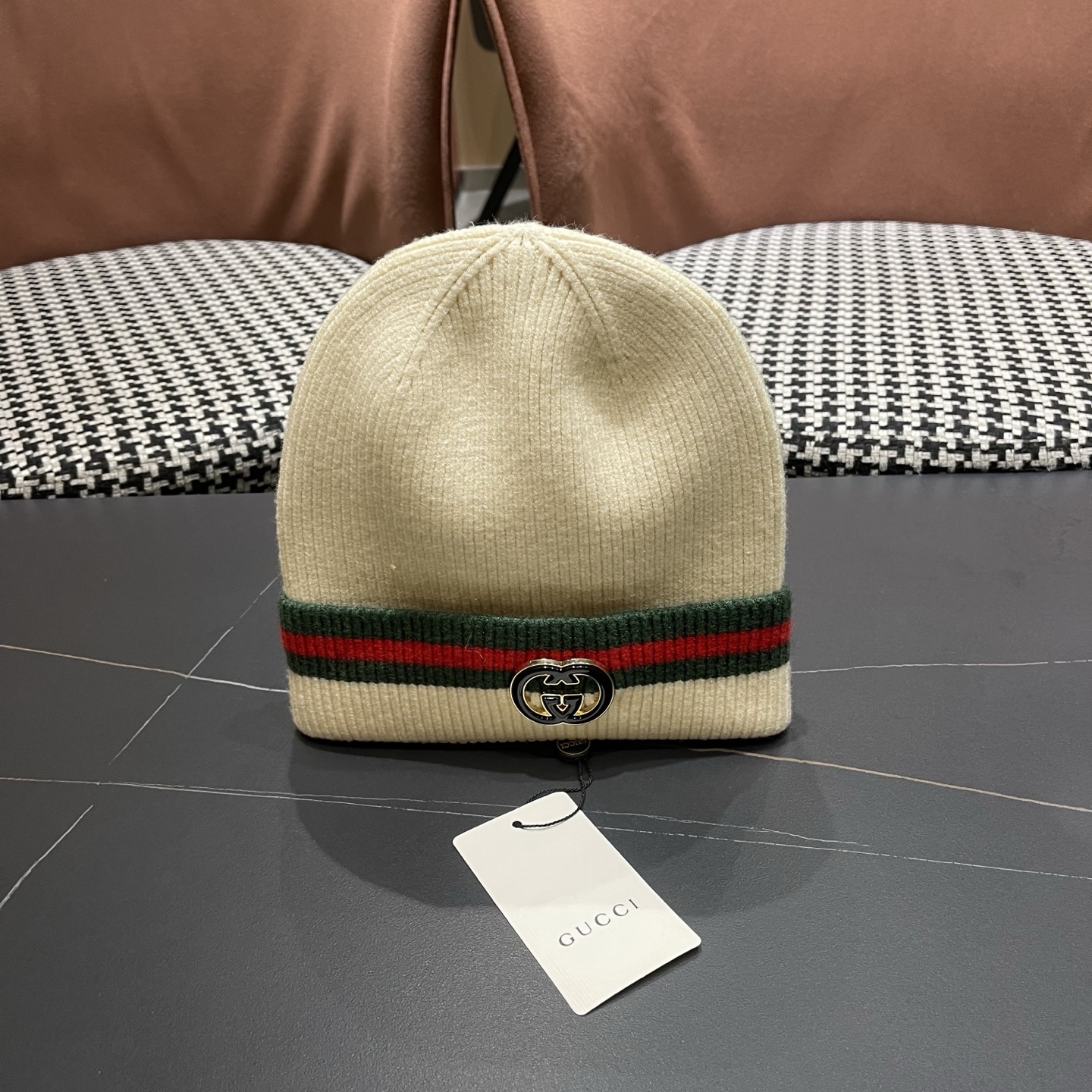 GUCCI古奇👒经典原单针织毛线帽，采用精选百羊毛面料，手感超柔软，弹性极佳，高档又减龄、超保暖！