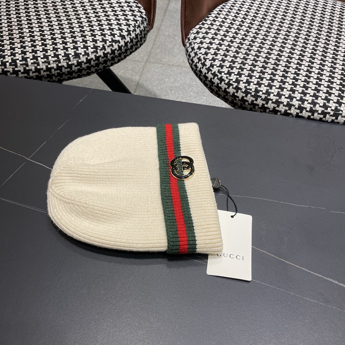 GUCCI古奇👒经典原单针织毛线帽，采用精选百羊毛面料，手感超柔软，弹性极佳，高档又减龄、超保暖！