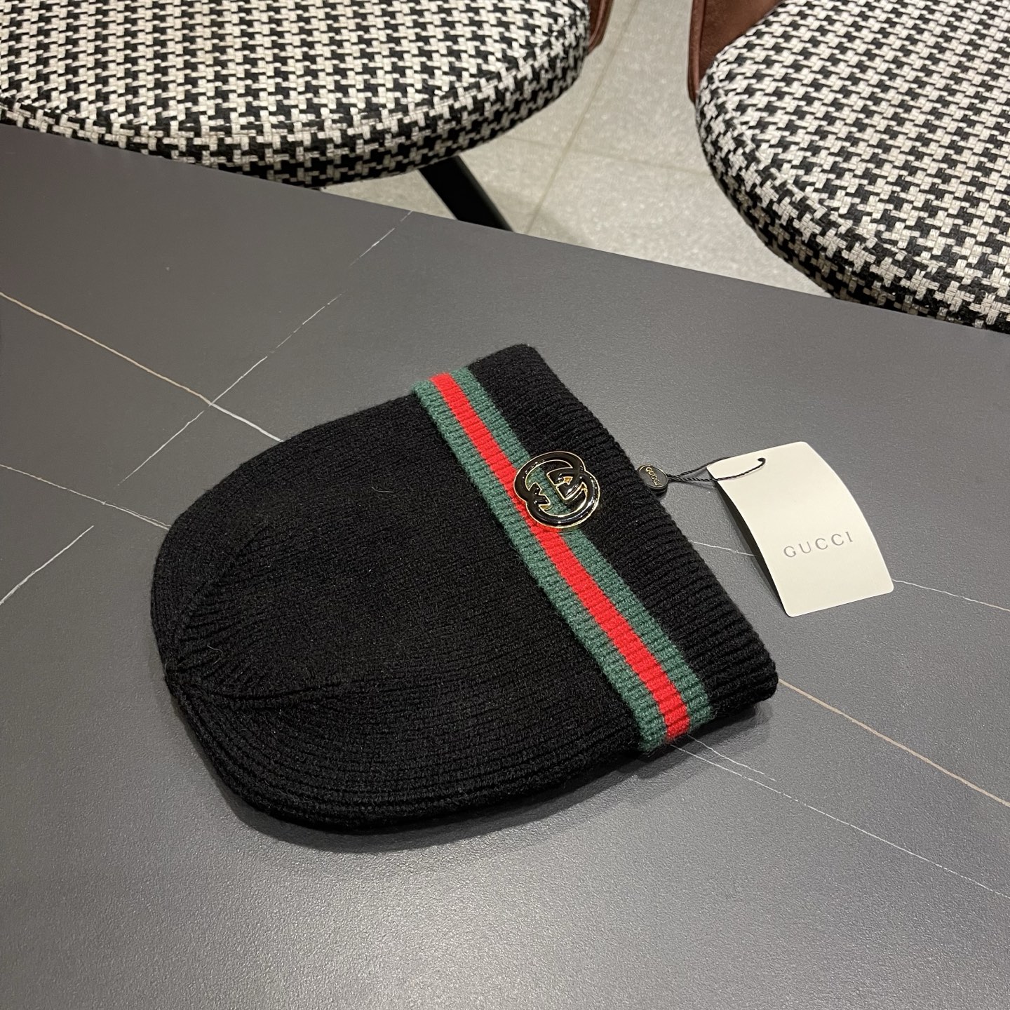 GUCCI古奇👒经典原单针织毛线帽，采用精选百羊毛面料，手感超柔软，弹性极佳，高档又减龄、超保暖！