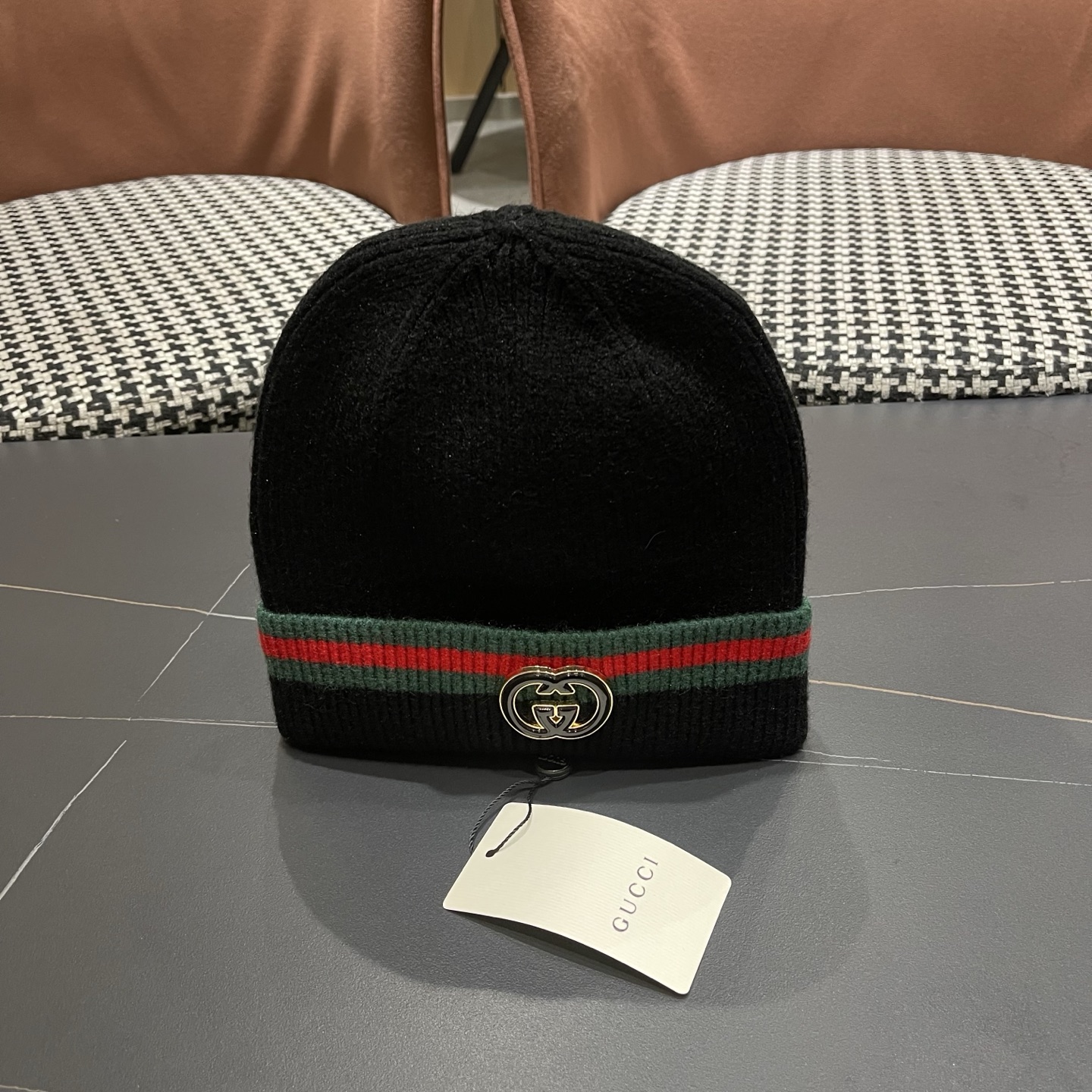 GUCCI古奇👒经典原单针织毛线帽，采用精选百羊毛面料，手感超柔软，弹性极佳，高档又减龄、超保暖！