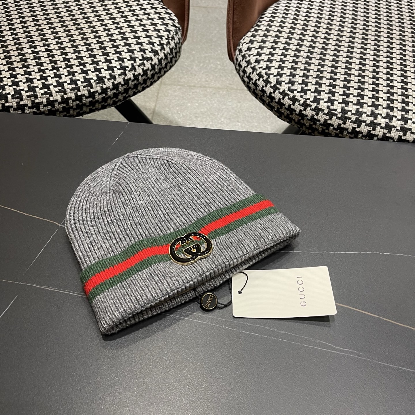 GUCCI古奇👒经典原单针织毛线帽，采用精选百羊毛面料，手感超柔软，弹性极佳，高档又减龄、超保暖！