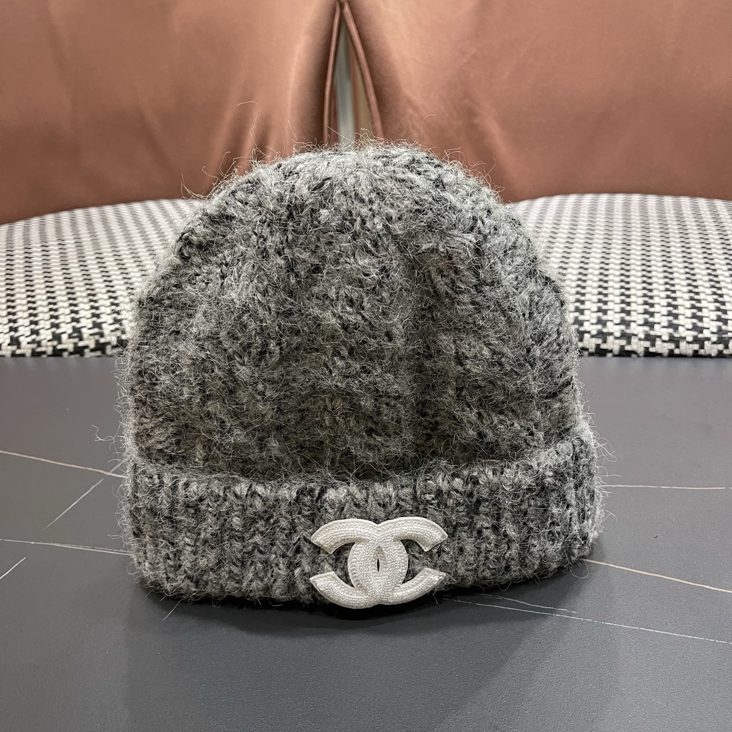 【Chanel香奈儿】2025新款麻花小香风搭配针织毛线帽，时尚简约#保暖款