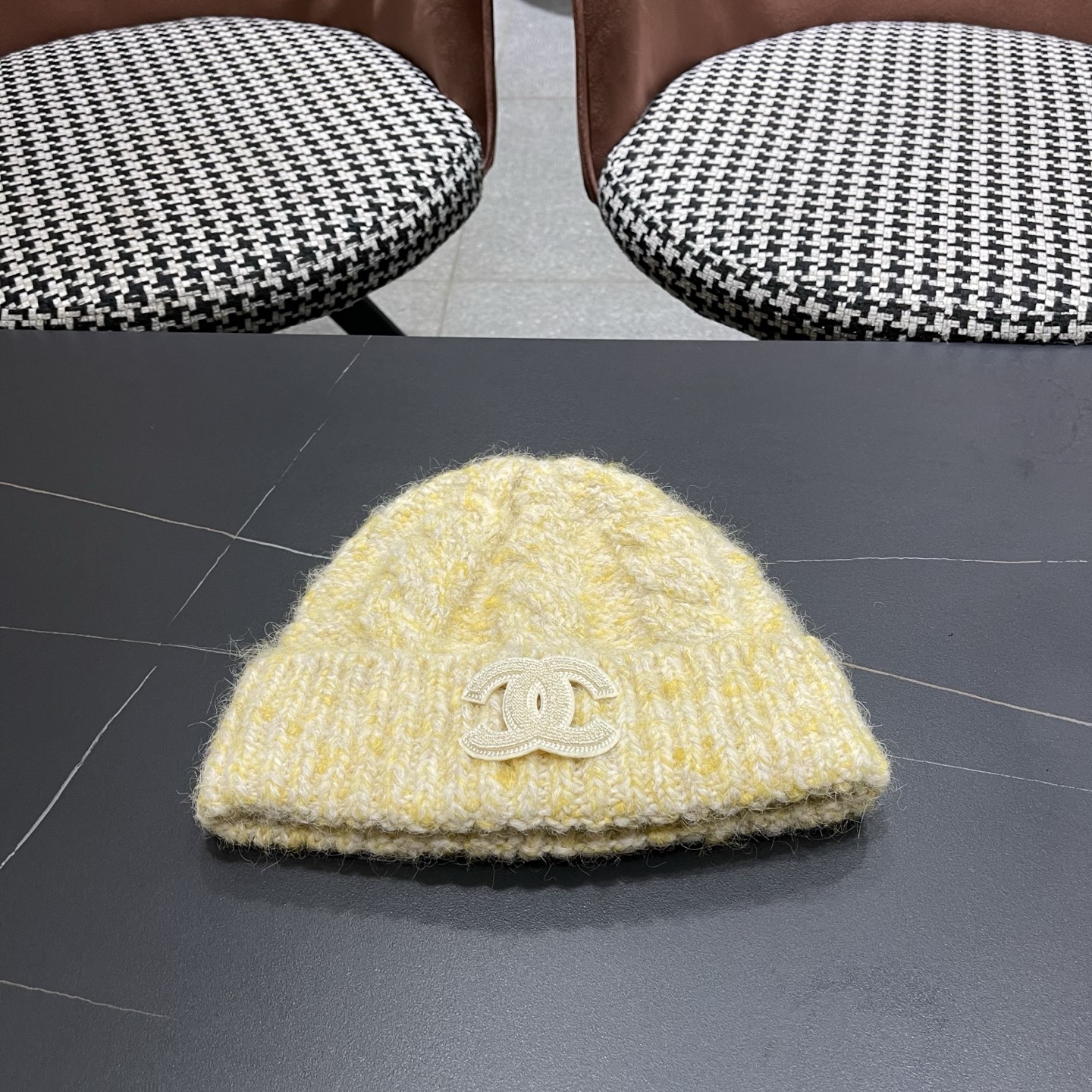 【Chanel香奈儿】2025新款麻花小香风搭配针织毛线帽，时尚简约#保暖款