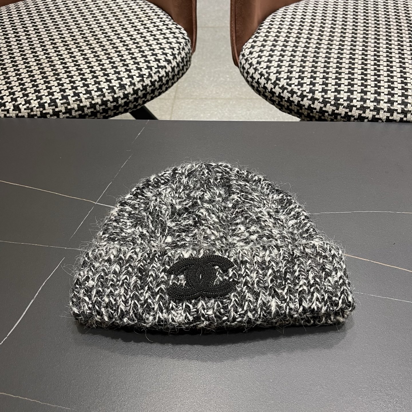 【Chanel香奈儿】2025新款麻花小香风搭配针织毛线帽，时尚简约#保暖款