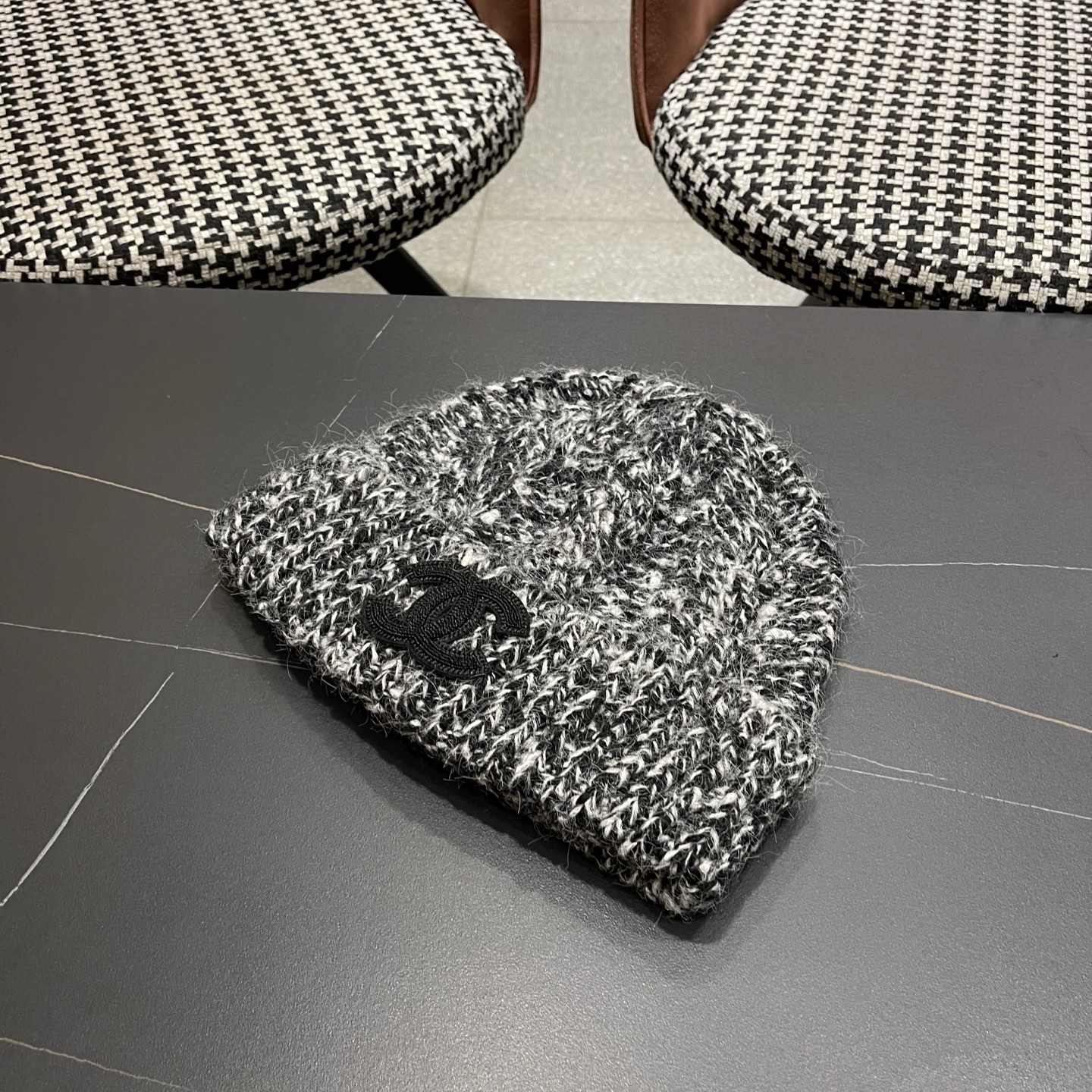 【Chanel香奈儿】2025新款麻花小香风搭配针织毛线帽，时尚简约#保暖款