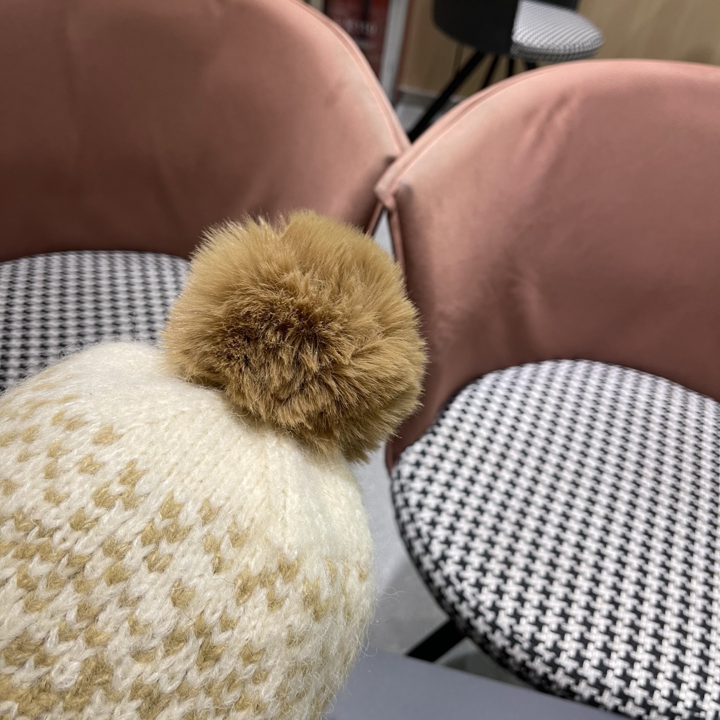 蒙口MONCLER 慵懒风针织帽女冬季保暖巴拉克拉法秋冬天帽子堆堆毛绒毛线帽