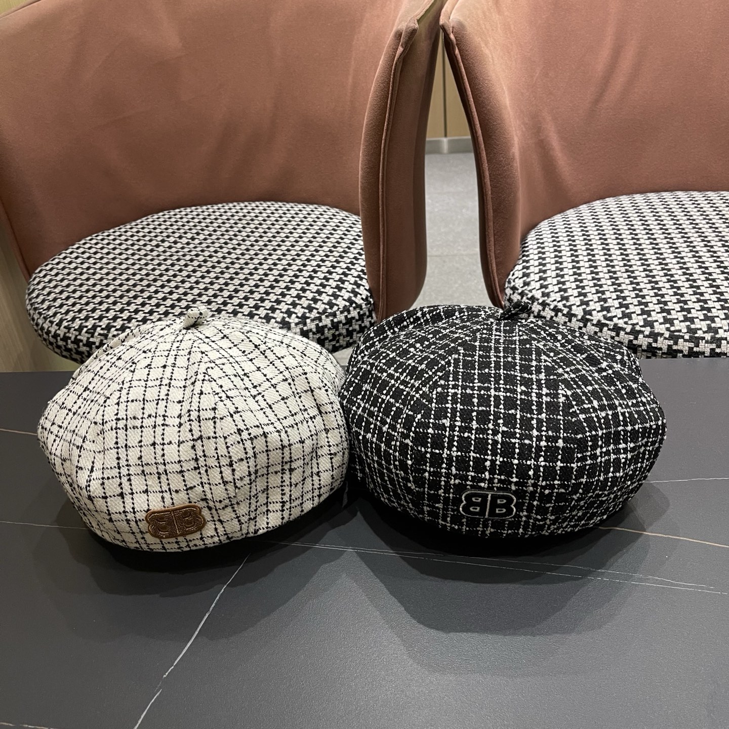 巴黎世家Balenclaga🔻 帽子女贝雷帽春秋款小香风南瓜帽ins 网红显脸小八角帽蓓蕾画家帽