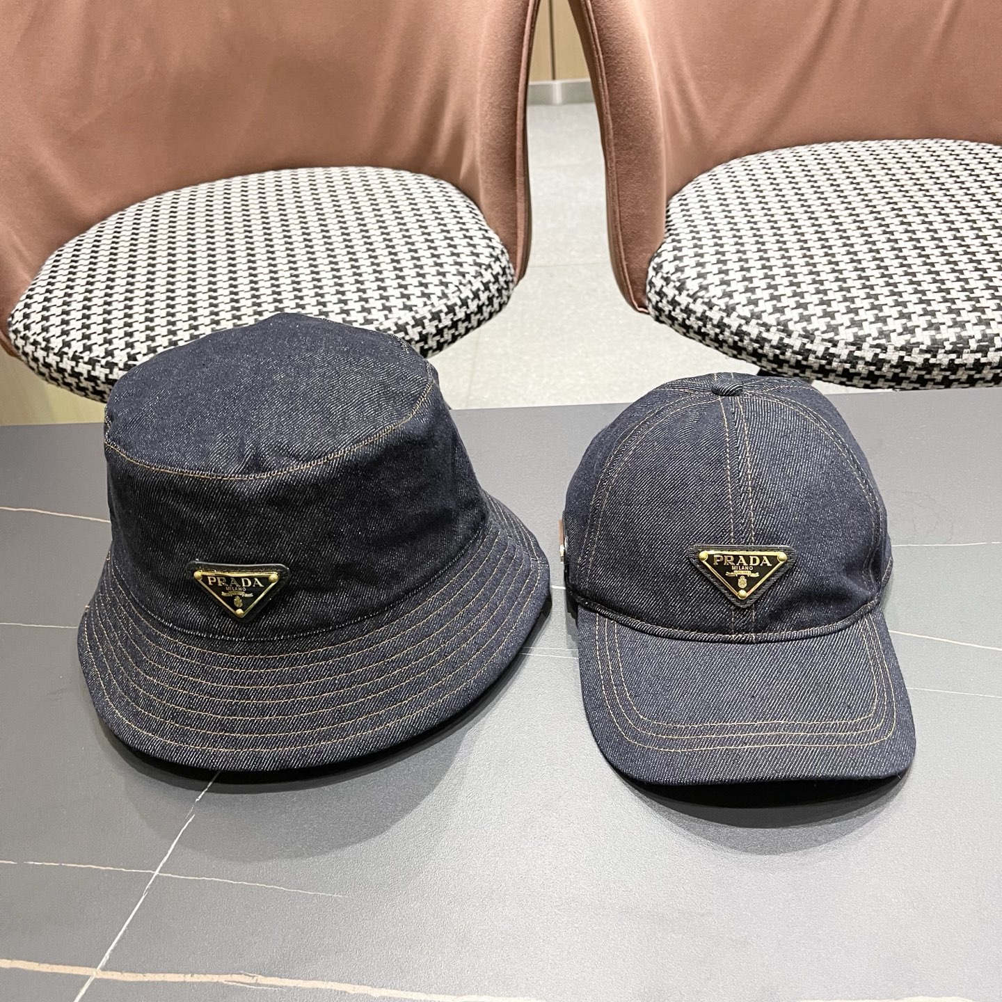 棒球帽 渔夫帽 Prada(普拉达)新款原单棒球帽， 1:1开模订制，原版牛津布料+头层牛皮，做工完美，