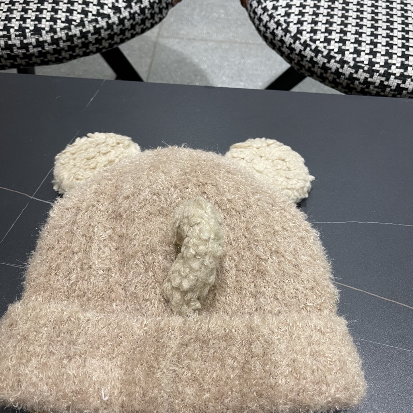 【DIOR迪奥】2025新款秋冬季时尚保暖耳朵套头帽大头围显脸小针织毛绒帽子