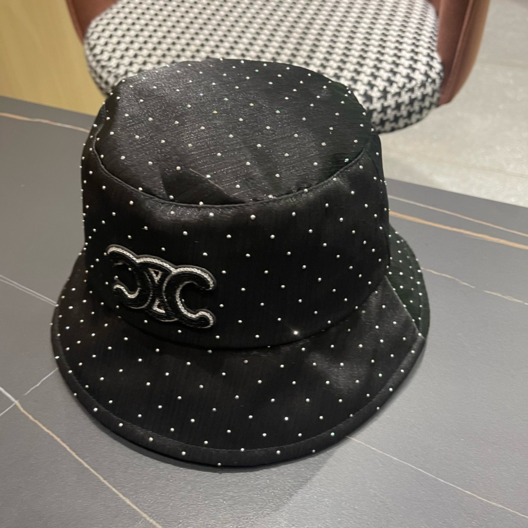 赛琳celine2025新款渔夫帽子女春夏时尚薄款优雅气质旅游出行防晒遮阳帽