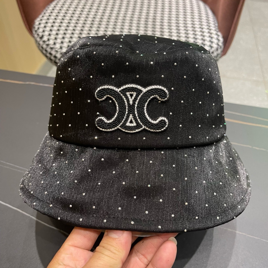 赛琳celine2025新款渔夫帽子女春夏时尚薄款优雅气质旅游出行防晒遮阳帽