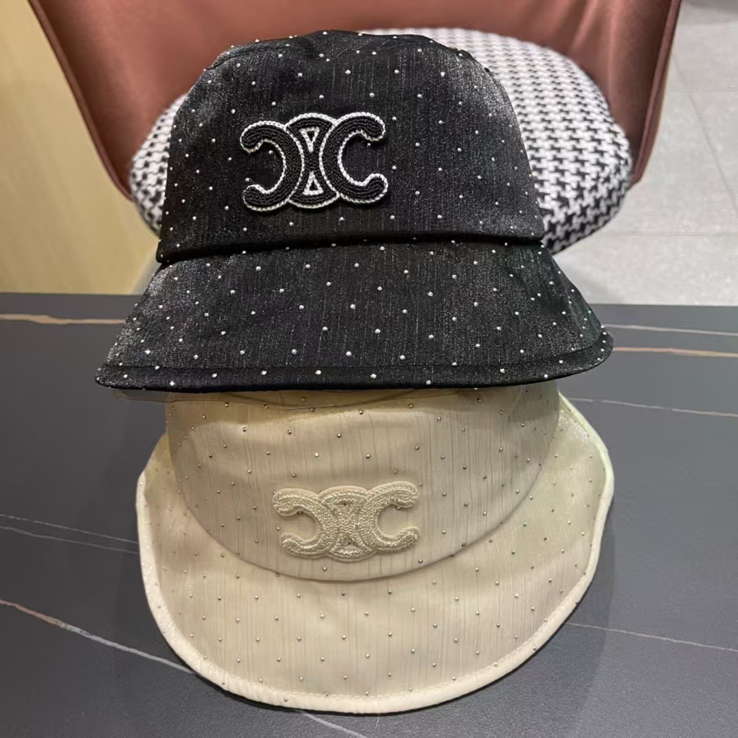 赛琳celine2025新款渔夫帽子女春夏时尚薄款优雅气质旅游出行防晒遮阳帽