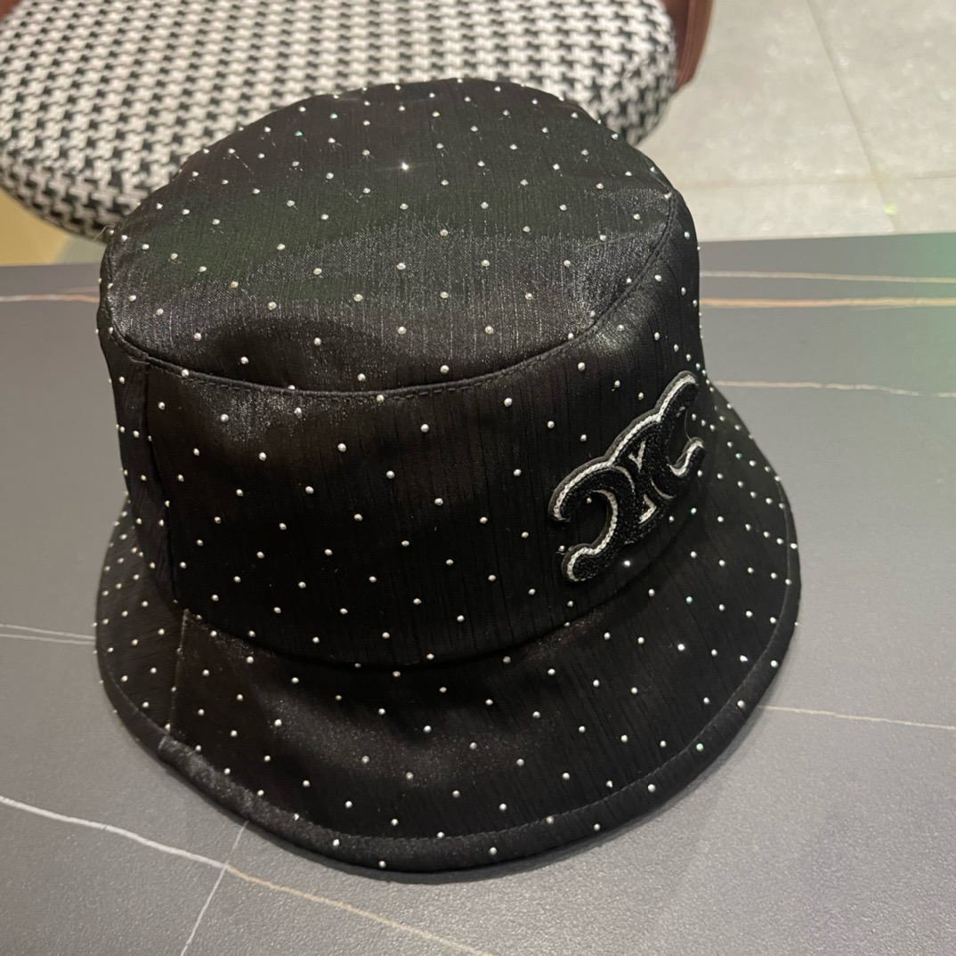 赛琳celine2025新款渔夫帽子女春夏时尚薄款优雅气质旅游出行防晒遮阳帽